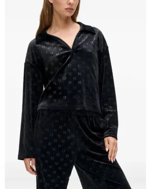 Karl Lagerfeld モノグラム ベロア トップ - サムネイル3