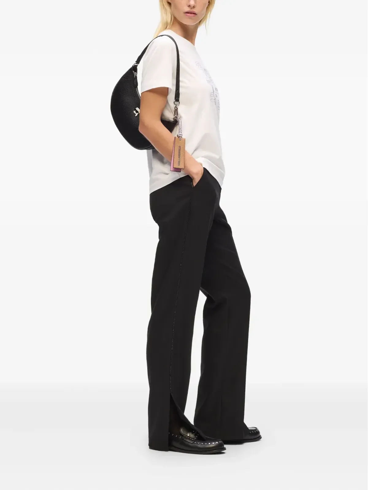 Karl Lagerfeld 半月型ショルダーバッグ - 画像2