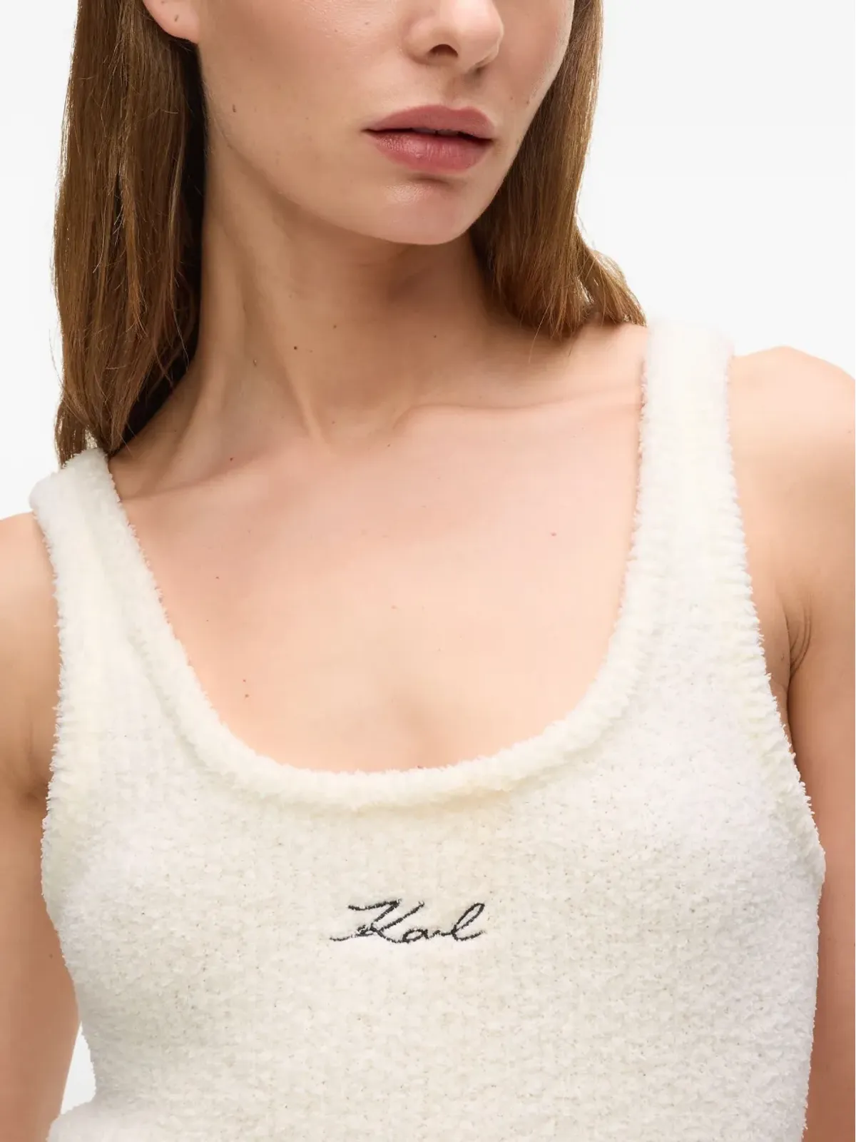 Karl Lagerfeld シグネチャー フリース タンクトップ - 画像5