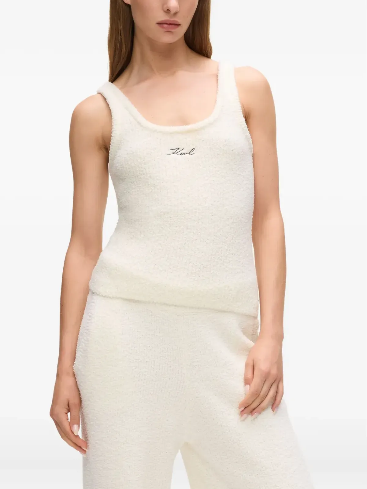 Karl Lagerfeld シグネチャー フリース タンクトップ - 画像3
