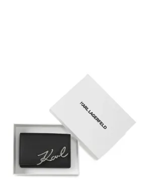 Karl Lagerfeld サインロゴ レザー ウォレット - サムネイル4