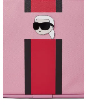 Karl Lagerfeld Ikon stripe カメラバッグ - ピンク - サムネイル4