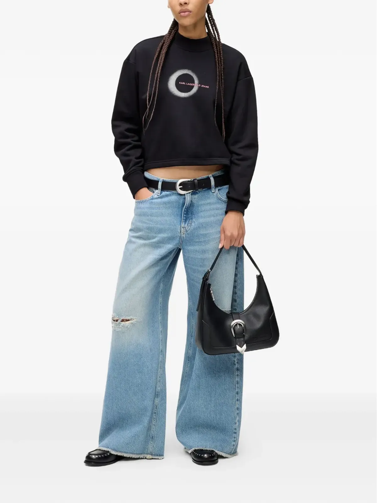 Karl Lagerfeld Jeans エクリプスロゴ スウェット - 画像2