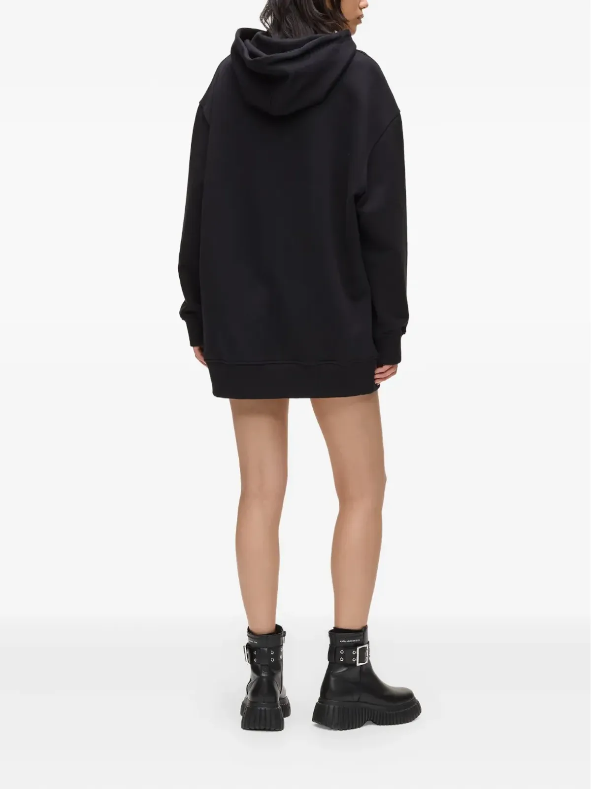 Karl Lagerfeld Jeans ロゴ入りフーディードレス - 画像3