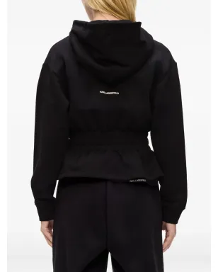 Karl Lagerfeld Ikon ロゴパッチ フーディー - サムネイル4