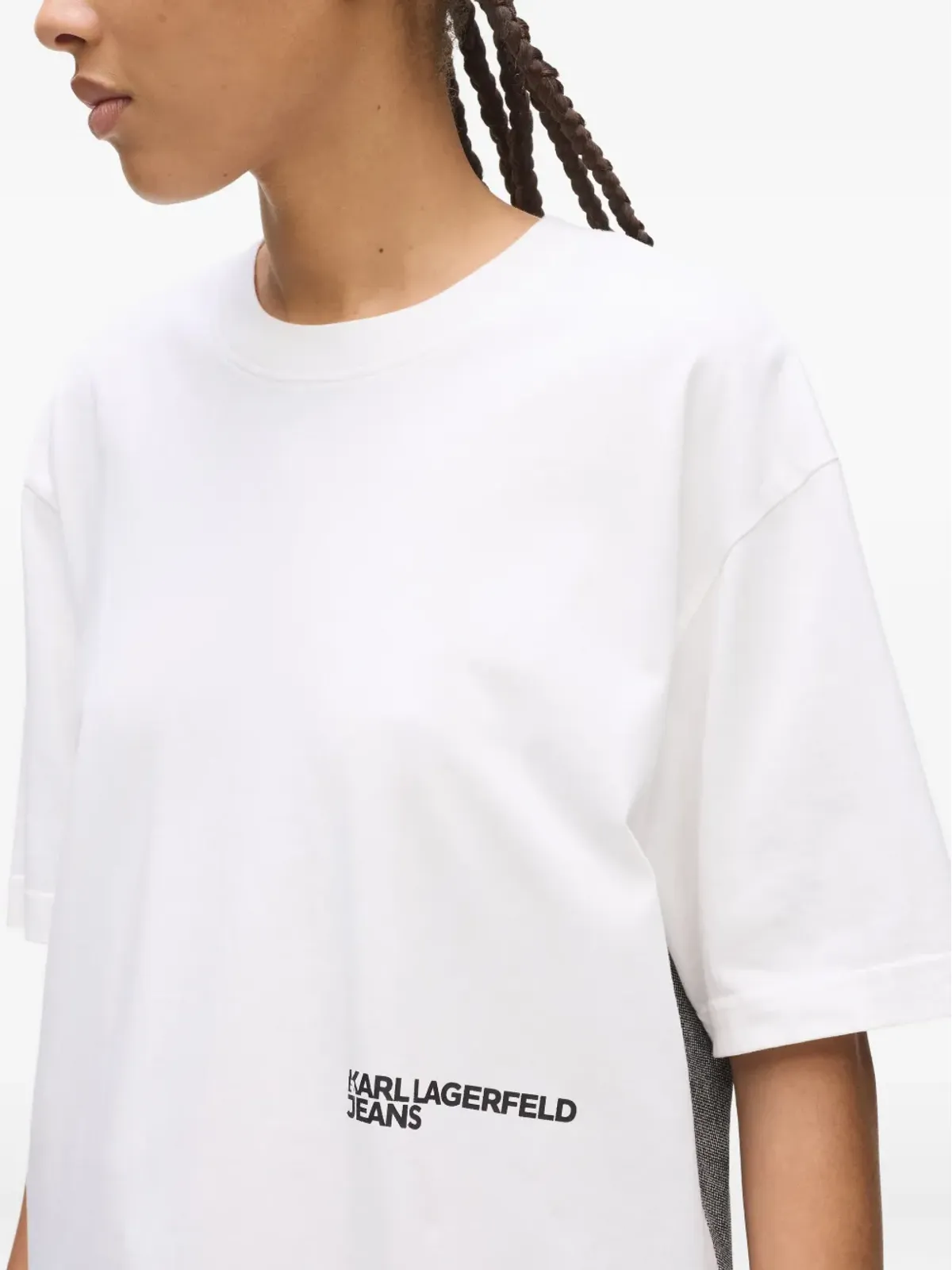 Karl Lagerfeld Jeans カールプリントTシャツ ホワイト - 画像5