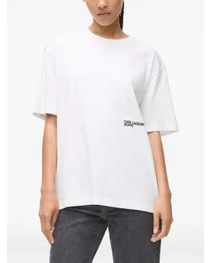 Karl Lagerfeld Jeans カールプリントTシャツ ホワイト - サムネイル3