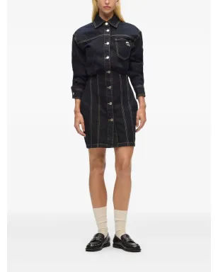 Karl Lagerfeld デニムシャツドレス（ロゴパッチ付き） - サムネイル2