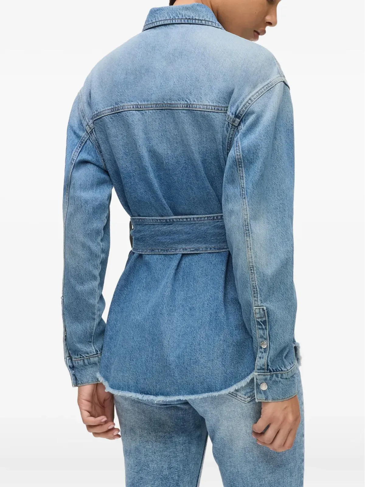 Karl Lagerfeld Jeans ベルト付きデニムシャツ - 画像4
