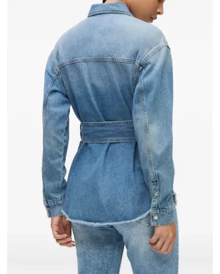 Karl Lagerfeld Jeans ベルト付きデニムシャツ - サムネイル4