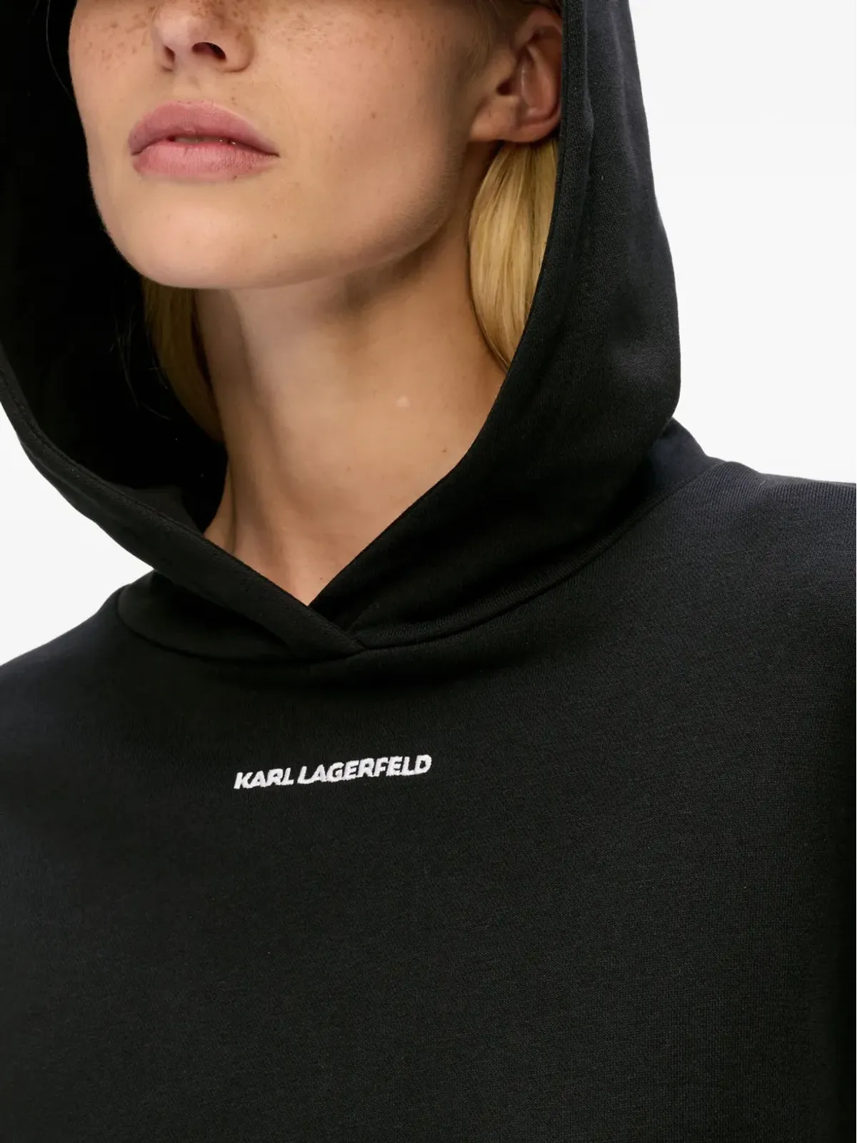 Karl Lagerfeld ツイードスリーブ パーカー - 画像5