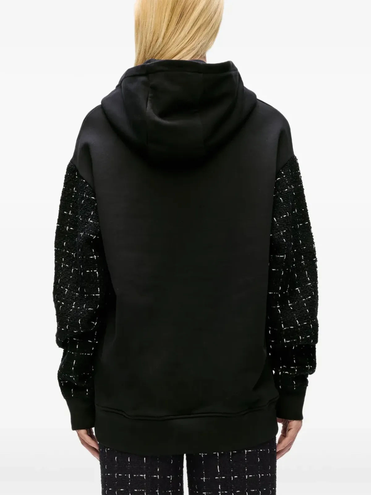 Karl Lagerfeld ツイードスリーブ パーカー - 画像4