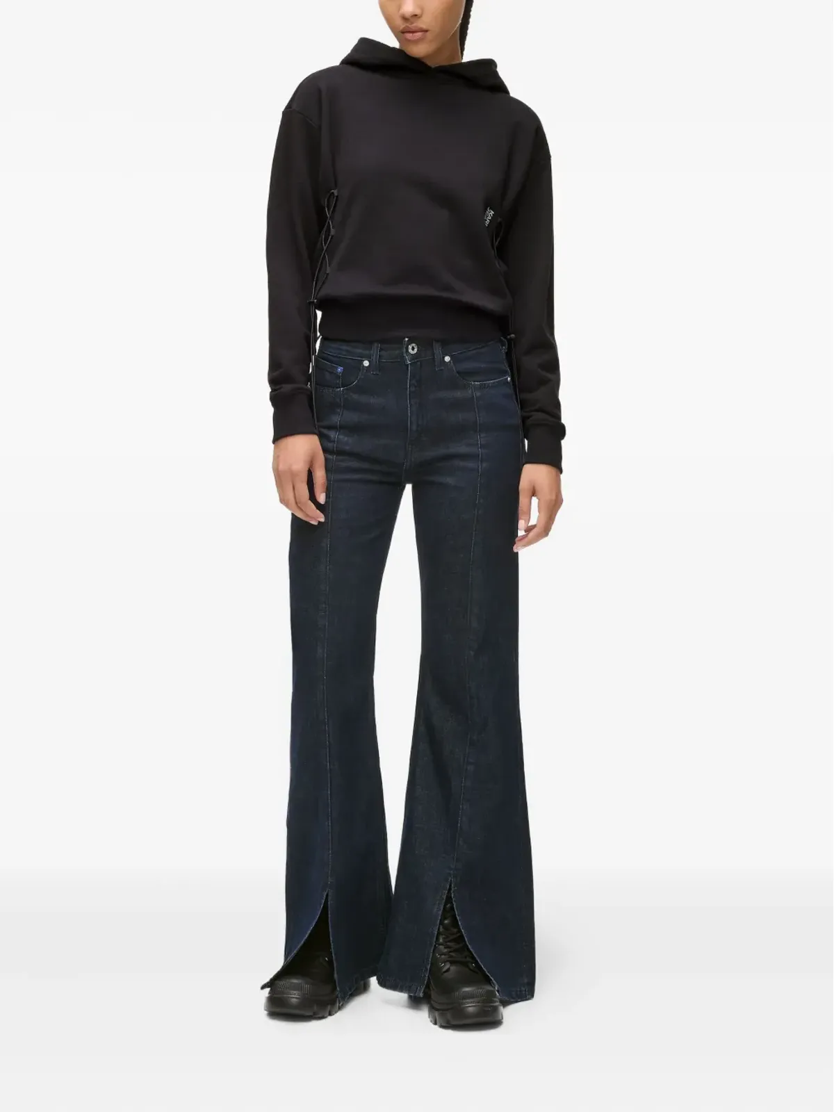 Karl Lagerfeld Jeans ハイライズ・スリットジーンズ - 画像2
