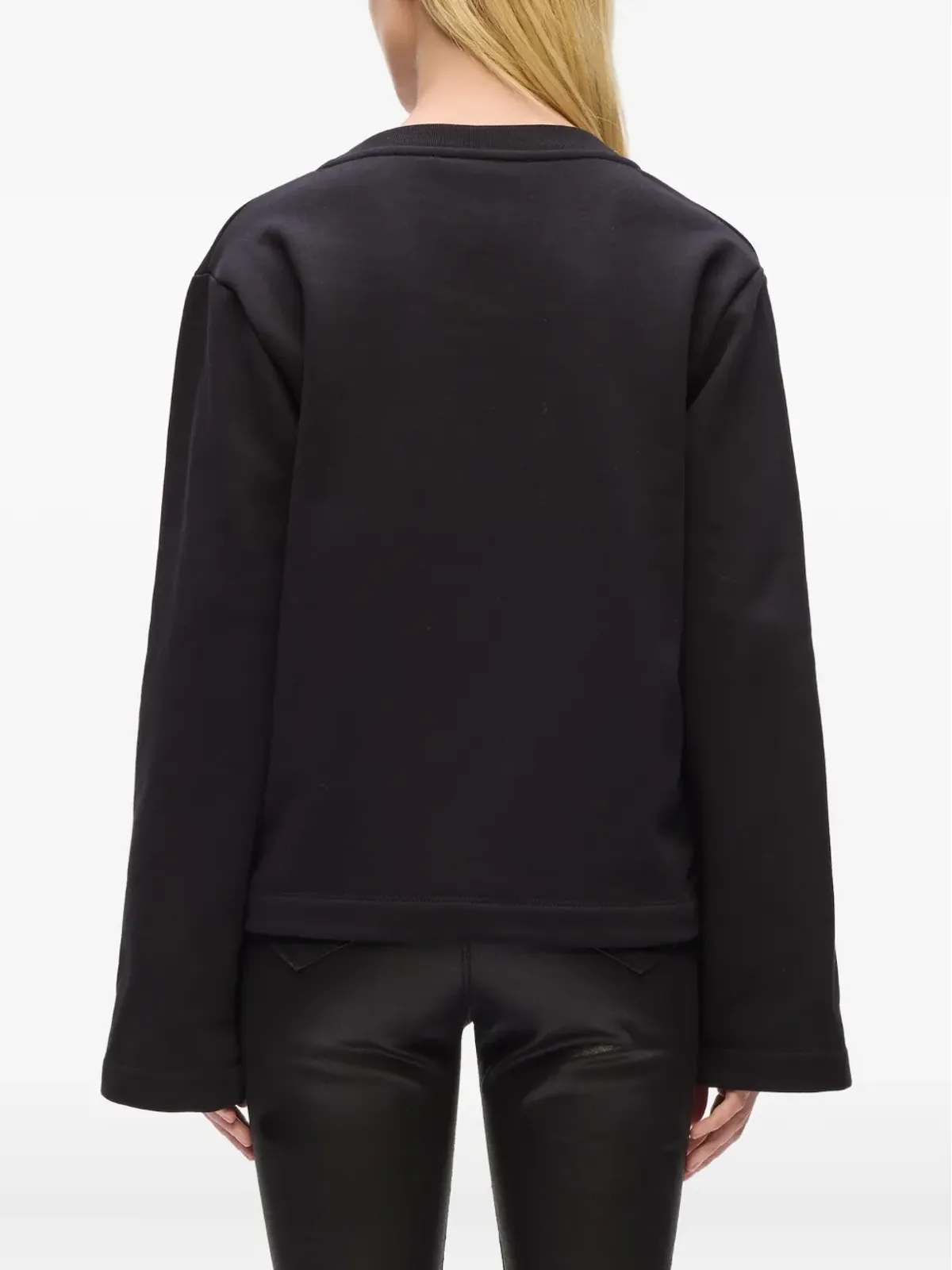 Karl Lagerfeld サインヘム Vネック セーター - 画像4