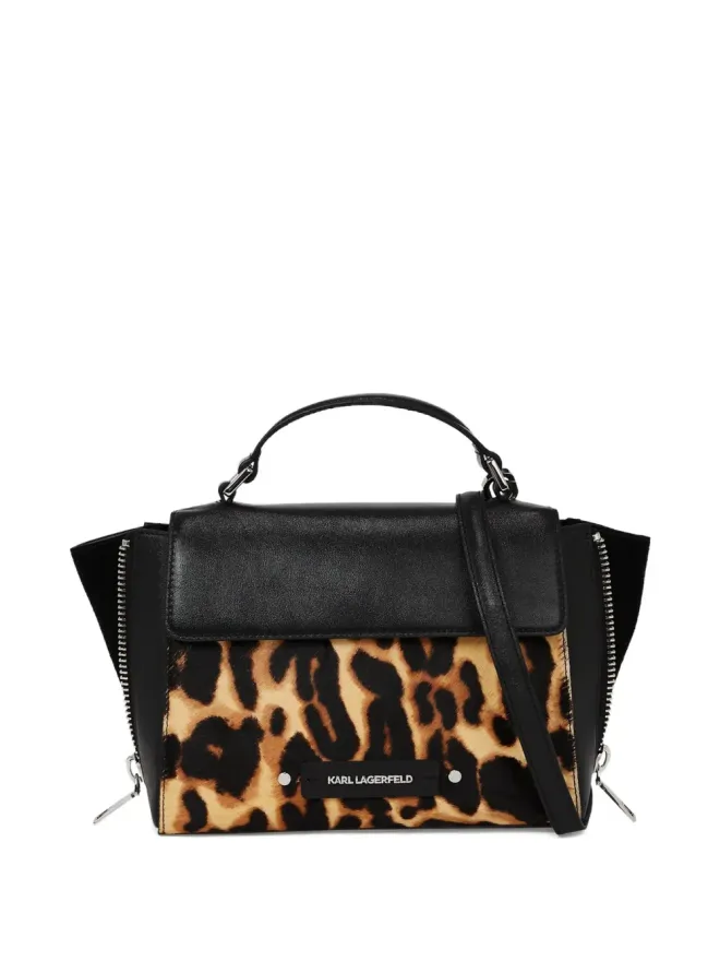 Karl Lagerfeld Karl Lagerfeld K/Hardware レオパード柄 トップハンドルバッグの商品画像