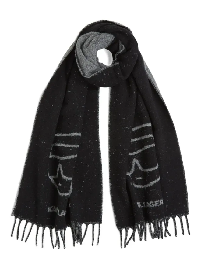 Karl Lagerfeld Karl Lagerfeld ジャカードロゴスカーフの商品画像