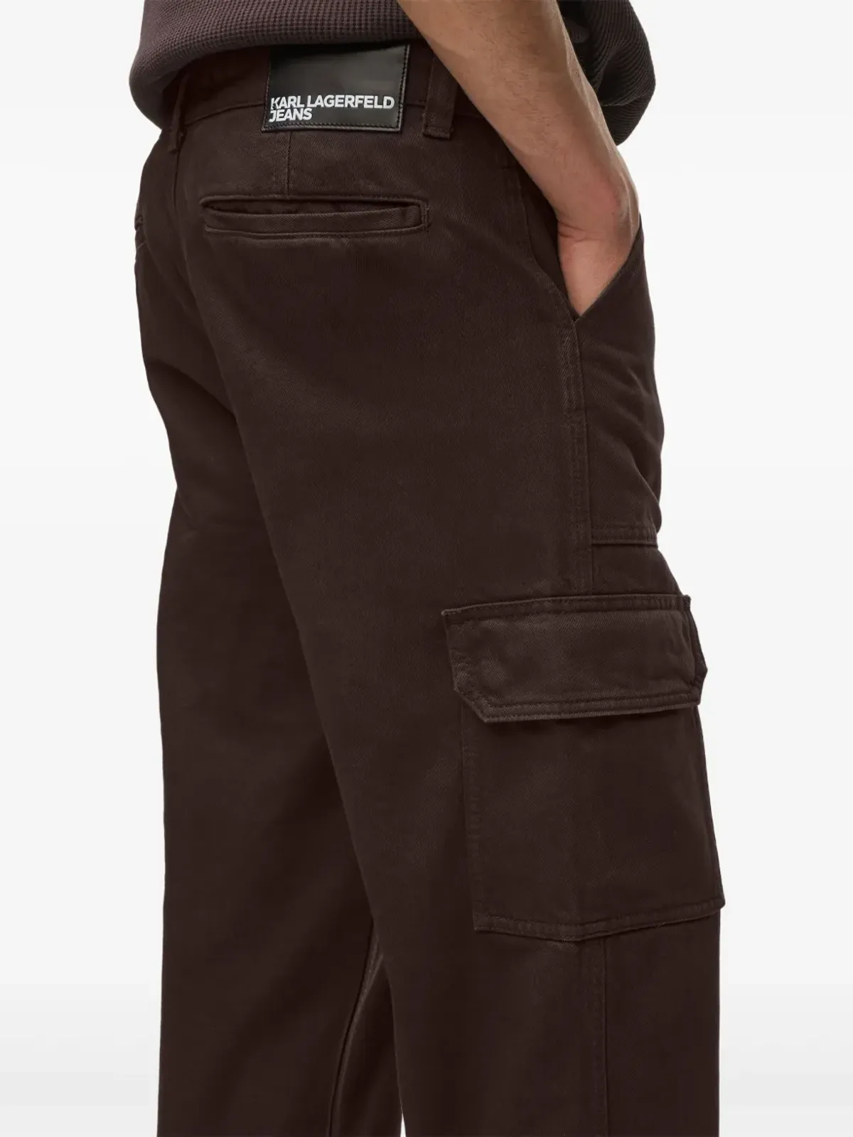 Karl Lagerfeld Jeans カーゴポケットパンツ ブラウン - 画像4