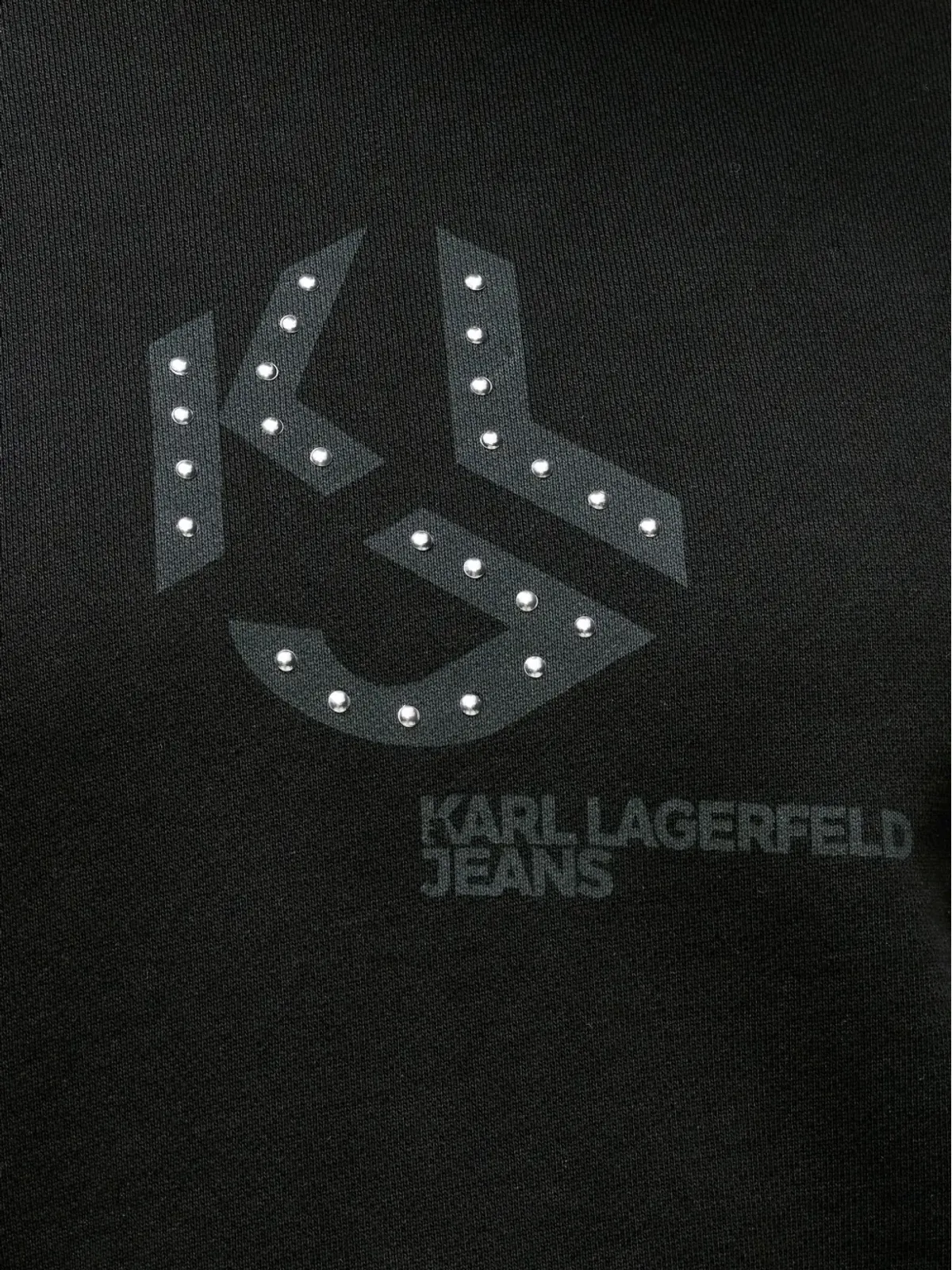 Karl Lagerfeld Jeans ロゴディテールスタッズフーディー - 画像5