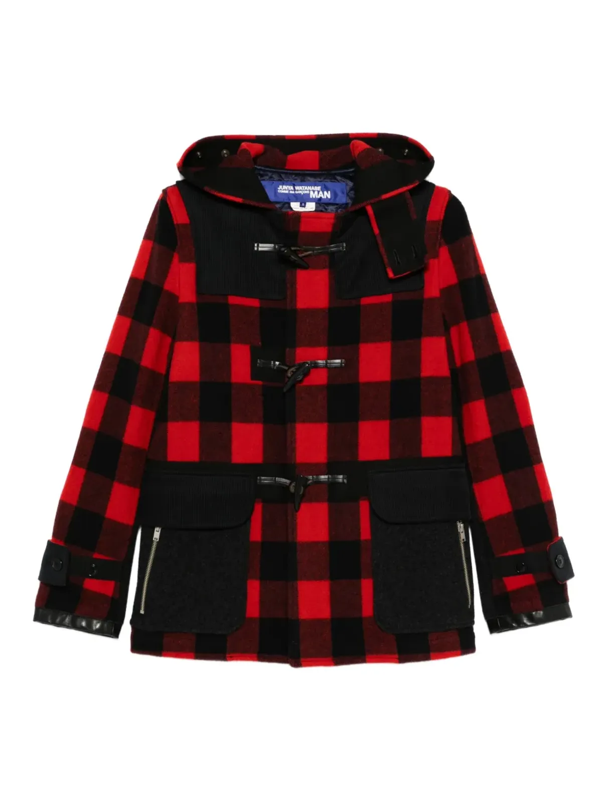 Junya Watanabe MAN 2011年前後 パディッドフ hoodedジャケット - 画像1