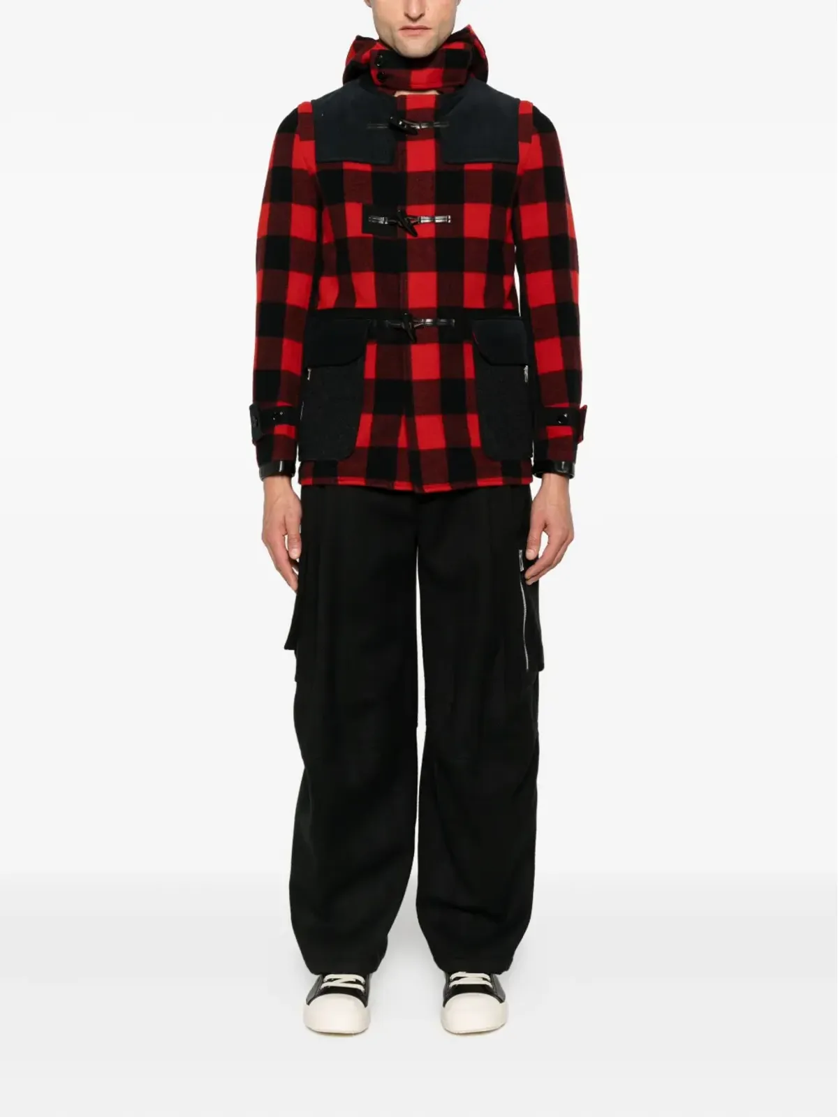 Junya Watanabe MAN 2011年前後 パディッドフ hoodedジャケット - 画像2