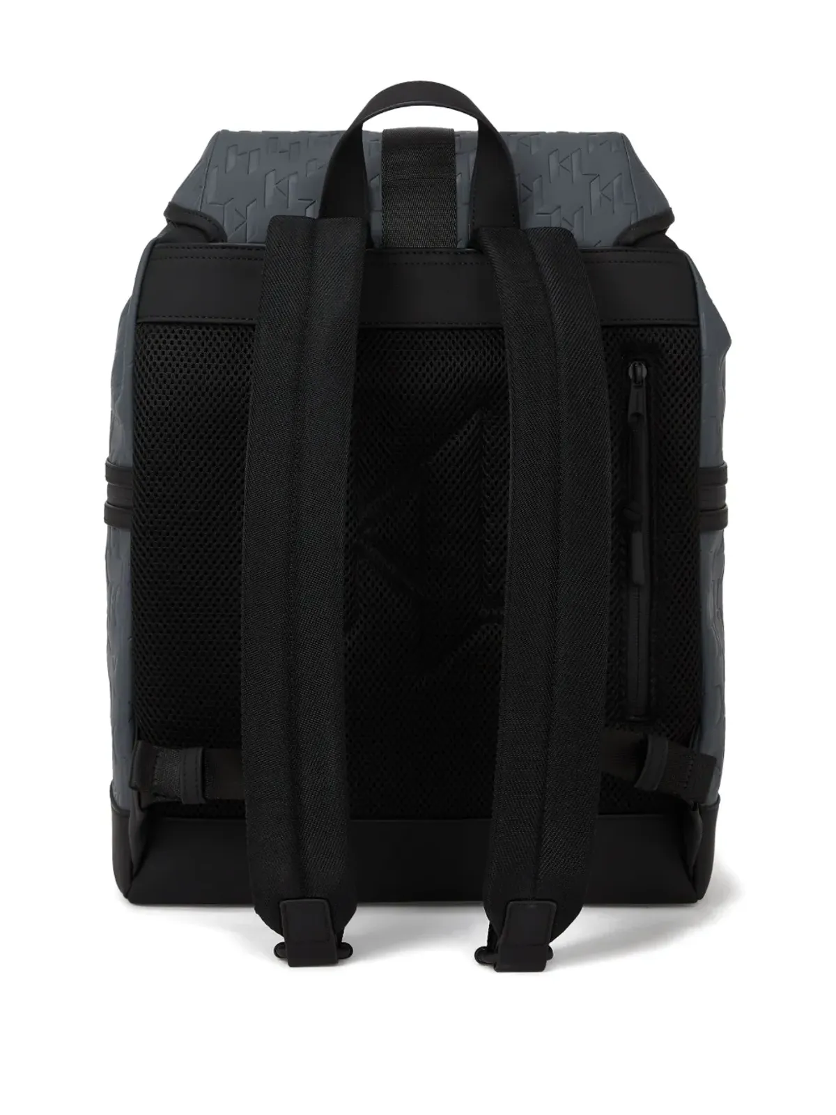 Karl Lagerfeld モノグラム耐候性バックパック（グレー） - 画像3