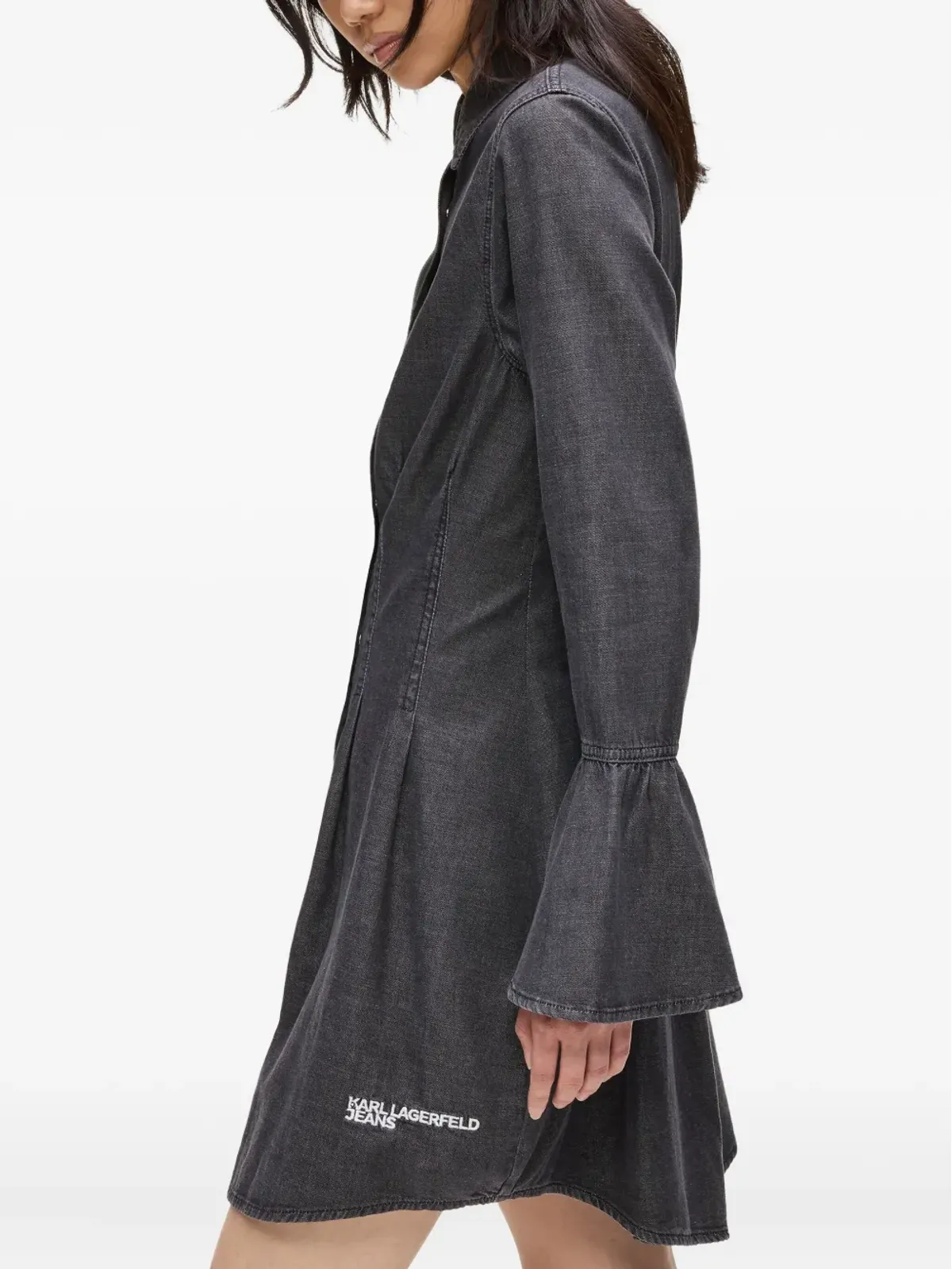 Karl Lagerfeld Jeans ベルスリーブデニムドレス - 画像4