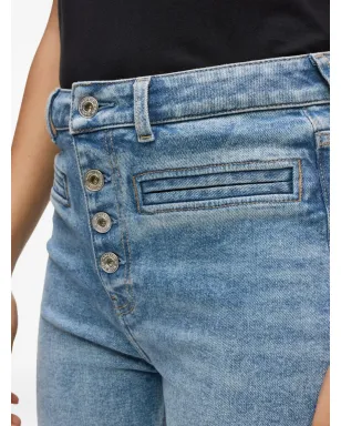 Karl Lagerfeld Jeans ボタンフライデニムジーンズ ブルー - サムネイル5