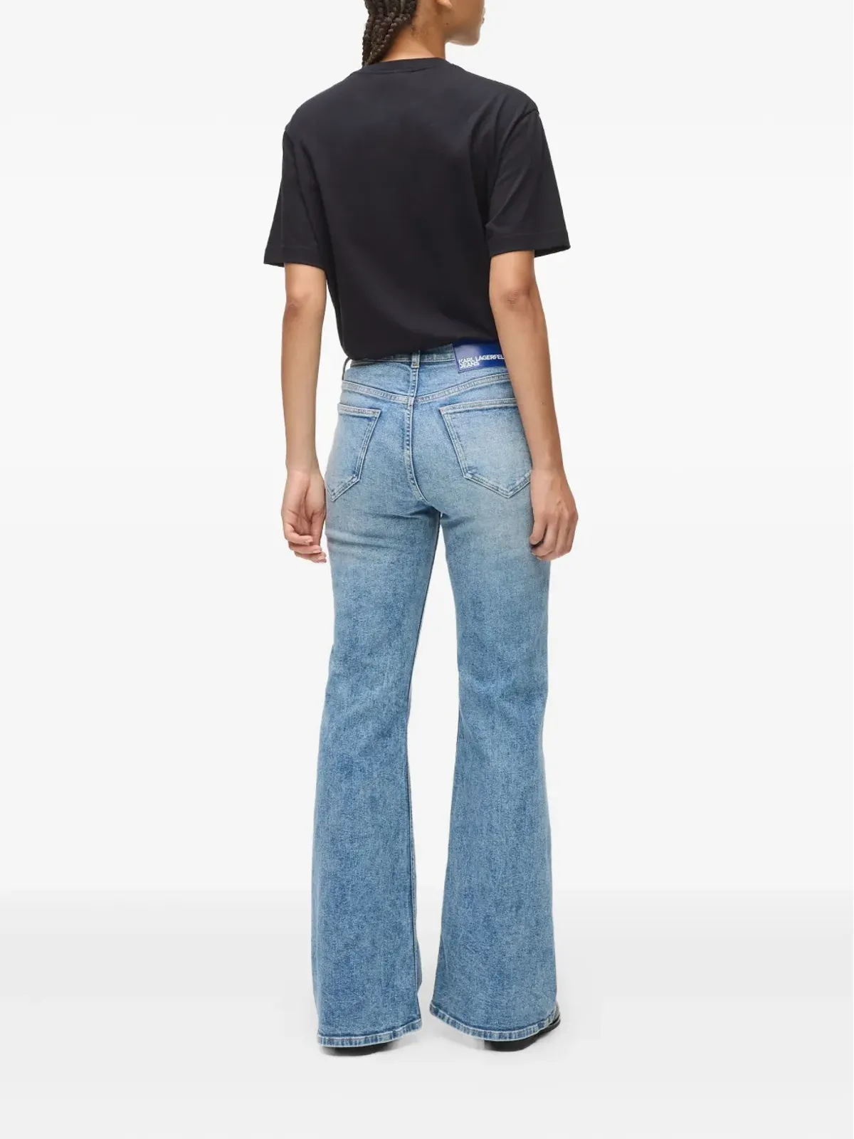 Karl Lagerfeld Jeans ボタンフライデニムジーンズ ブルー - 画像3