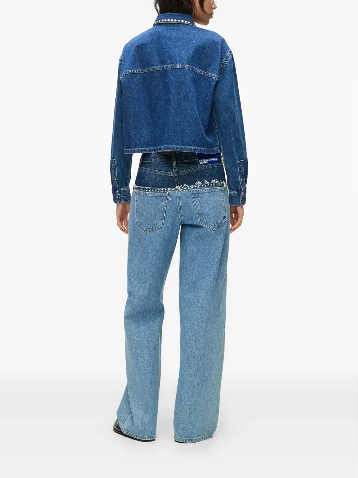 Karl Lagerfeld Jeans スタッズ付きデニムジーンズ - 画像3