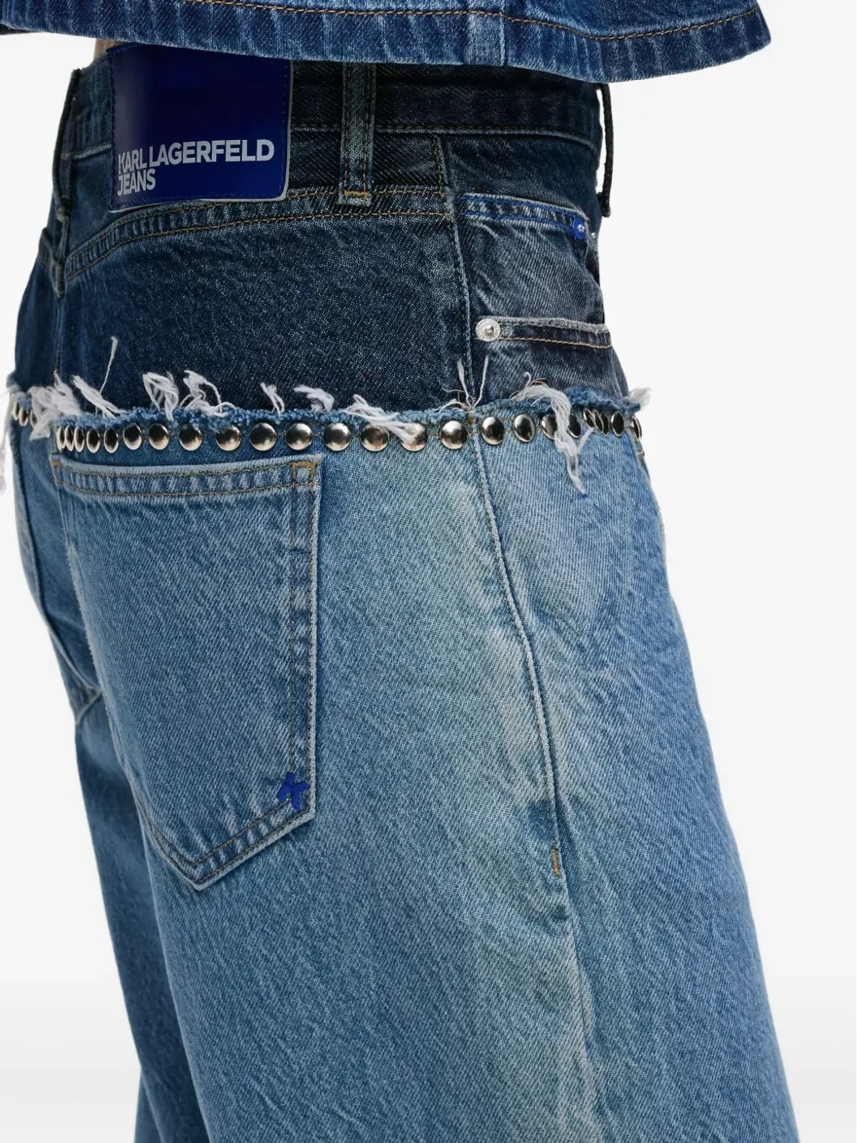 Karl Lagerfeld Jeans スタッズ付きデニムジーンズ - 画像4