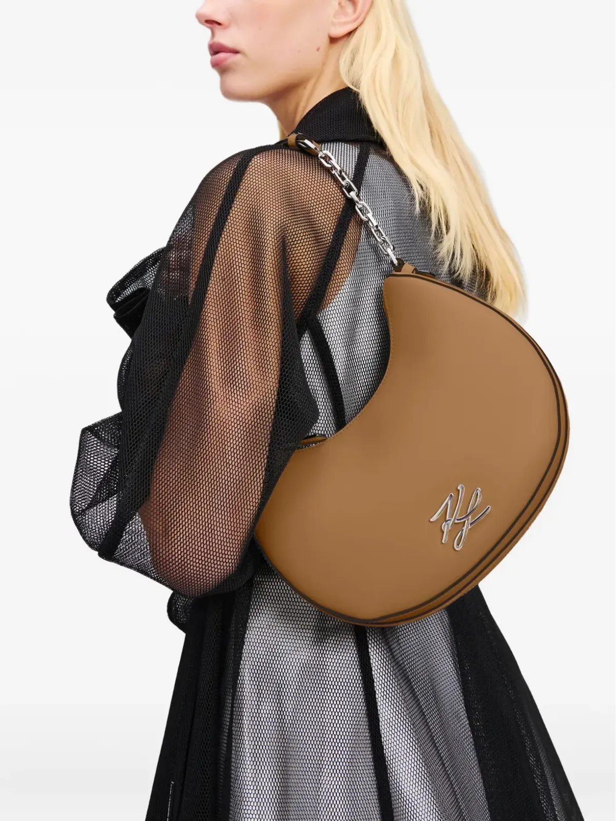 Karl Lagerfeld K/Autograph ムーンショルダーバッグ - 画像2