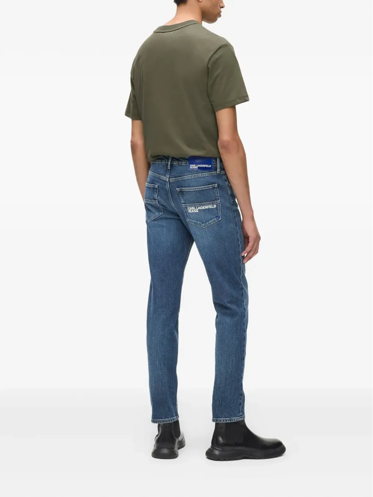 Karl Lagerfeld Jeans ロゴプレート付きデニムジーンズ - Blue - 画像3