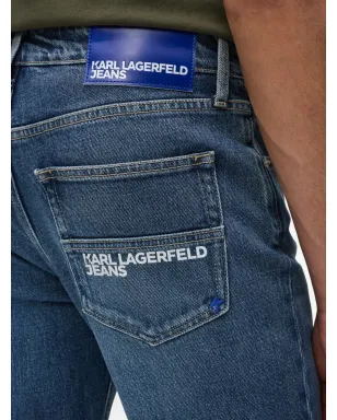 Karl Lagerfeld Jeans ロゴプレート付きデニムジーンズ - Blue - サムネイル4