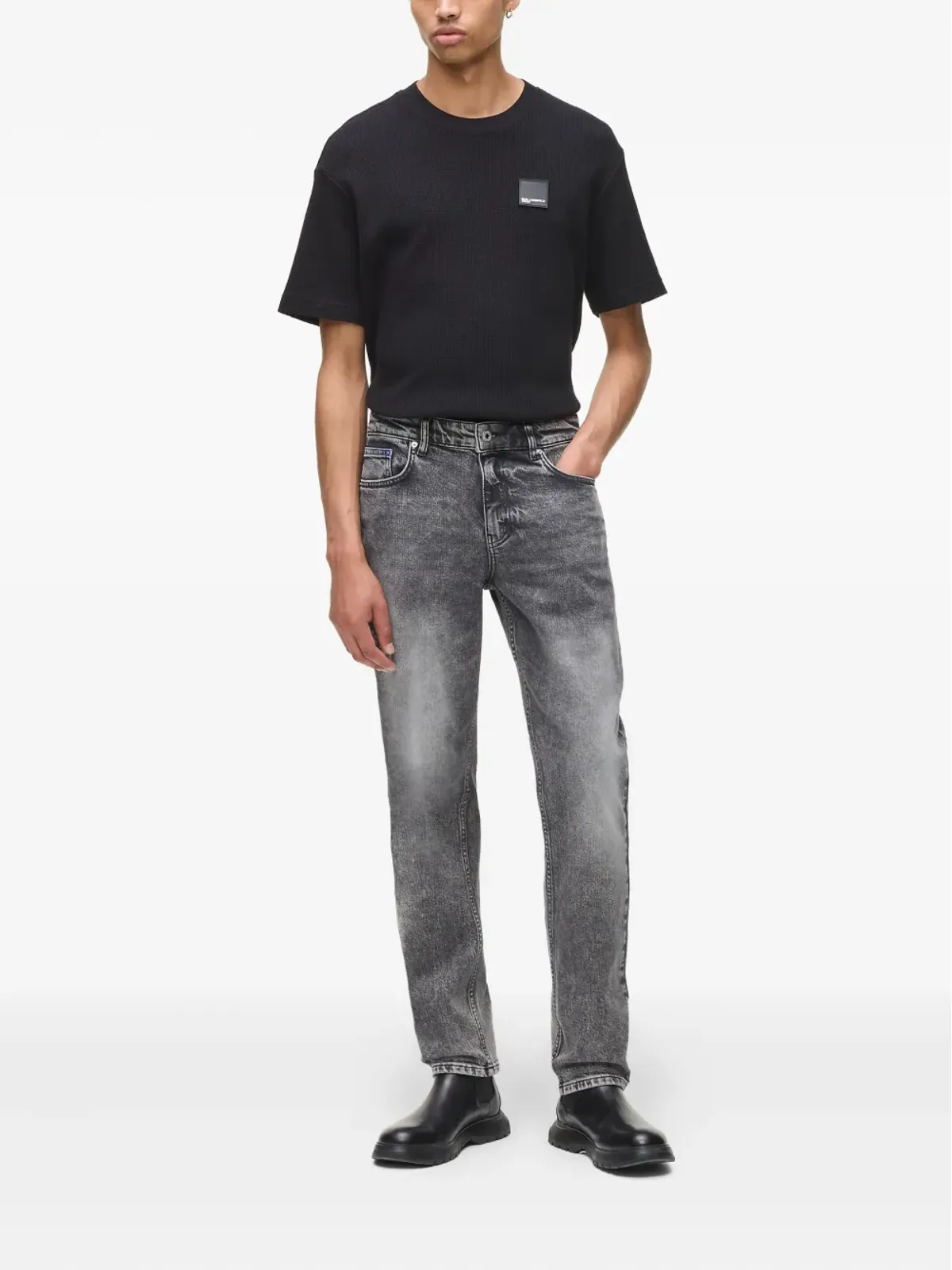 Karl Lagerfeld Jeans ストレッチコットンジーンズ - グレー - 画像2