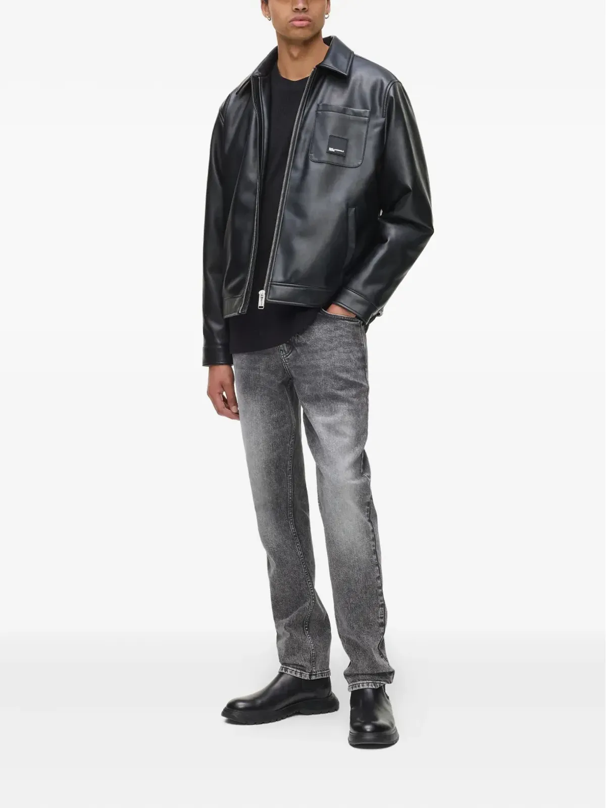 Karl Lagerfeld Jeans ストレッチコットンジーンズ - グレー - 画像3