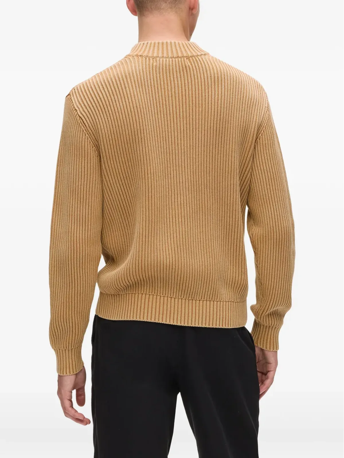 Karl Lagerfeld Jeans リブ編みの半ジップセーター - 画像4