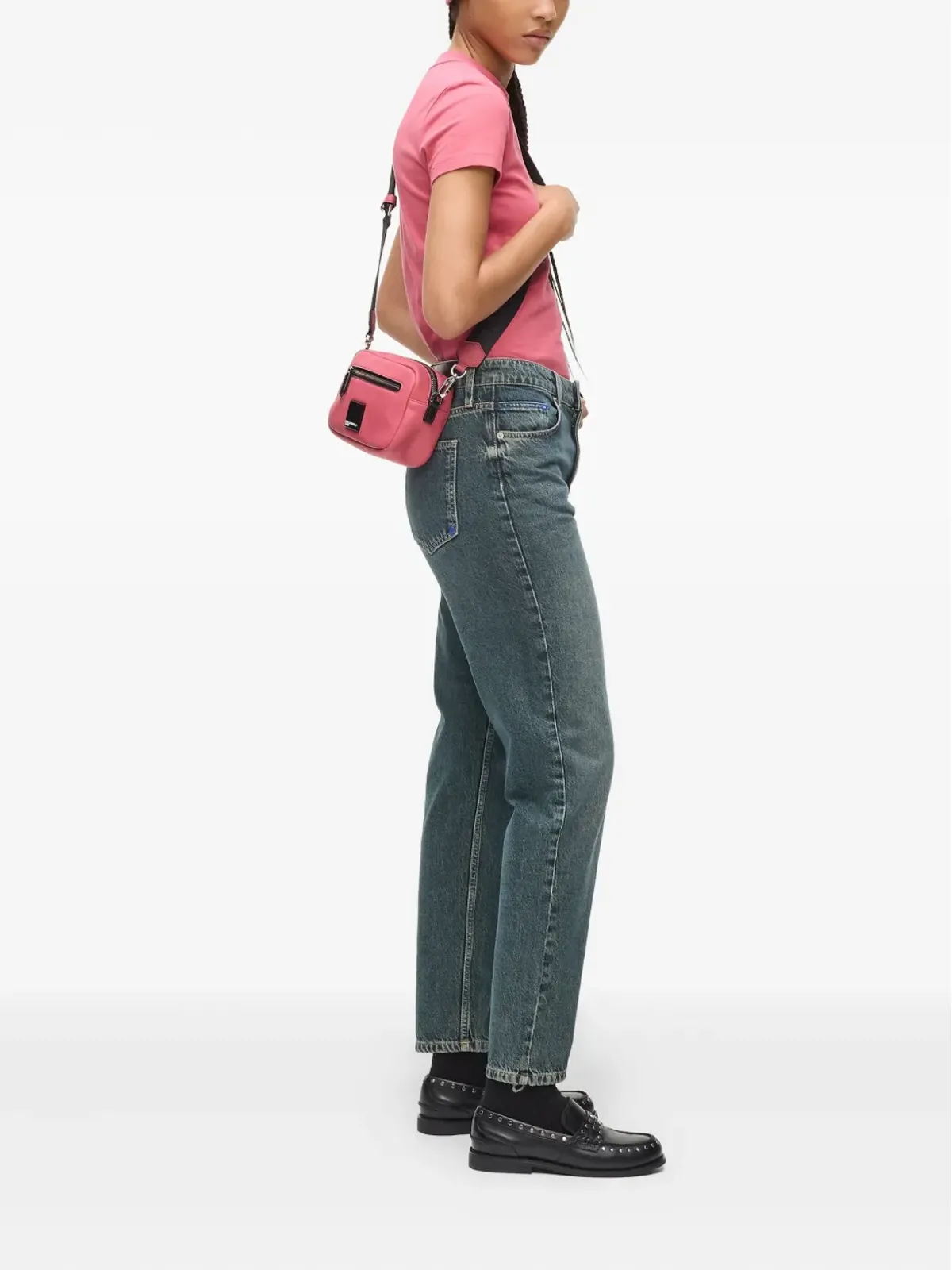 Karl Lagerfeld Jeans ロゴプレート ボックスカメラバッグ - 画像2