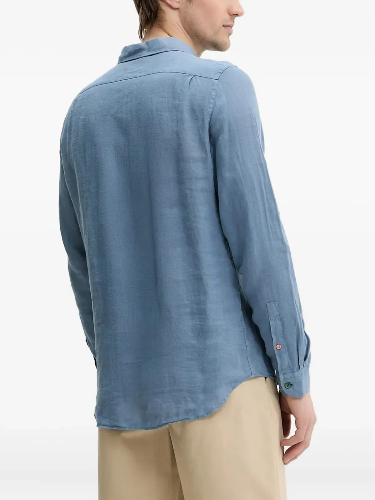 PS Paul Smith 多色ボタン入りリネンシャツ - Blue - 画像2