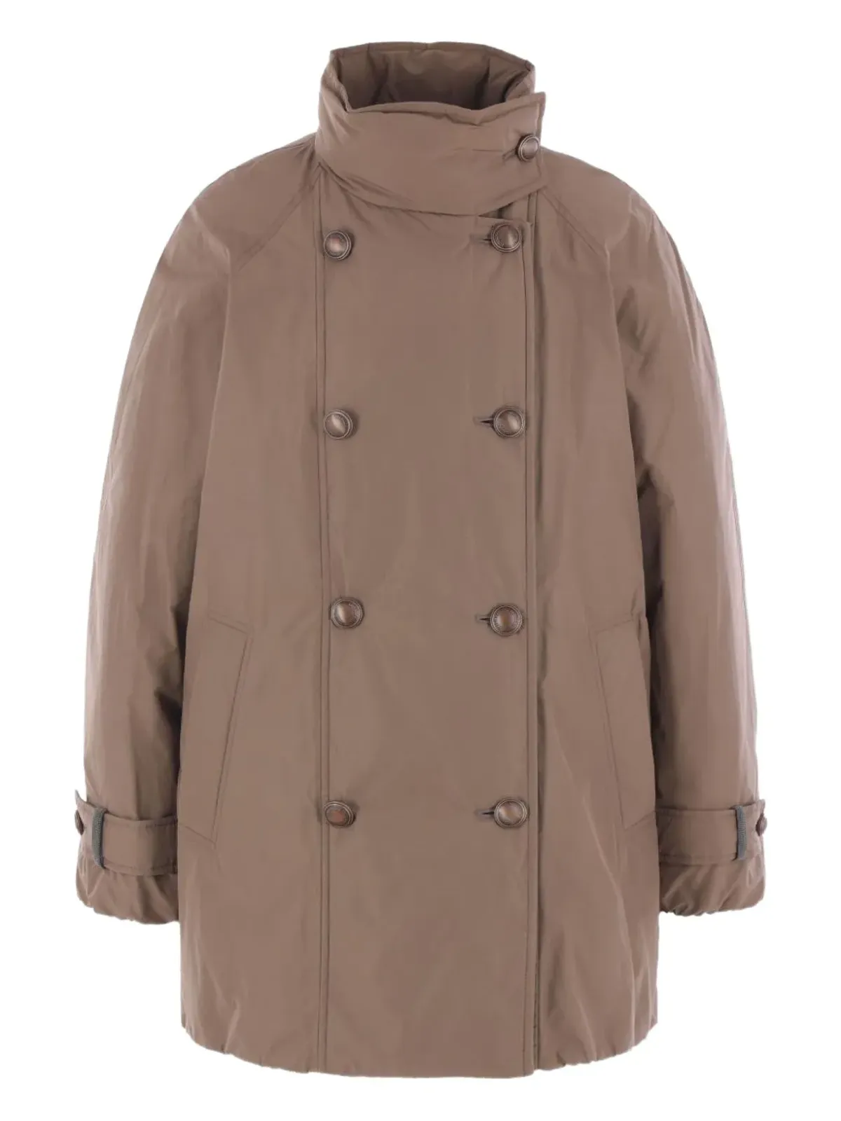 Brunello Cucinelli ダブルブレストボタンコート - 画像3