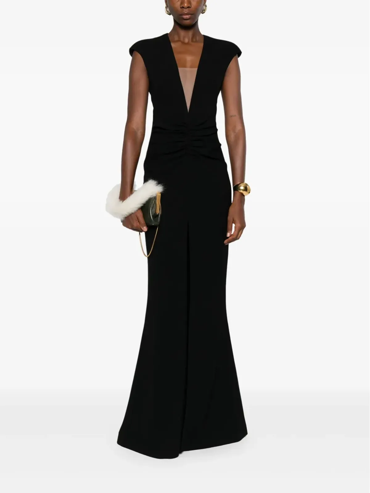 SILK LOVE & LACE Chloe dress - Black - 画像2