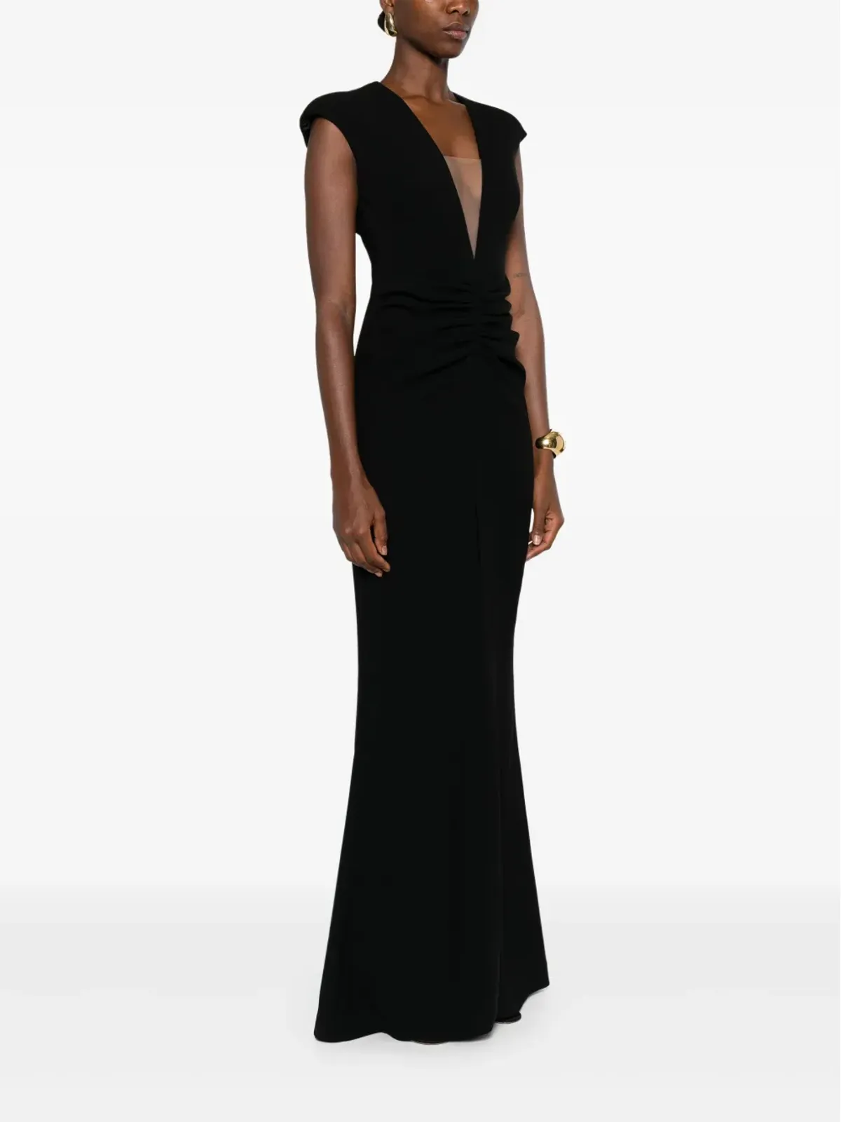 SILK LOVE & LACE Chloe dress - Black - 画像3