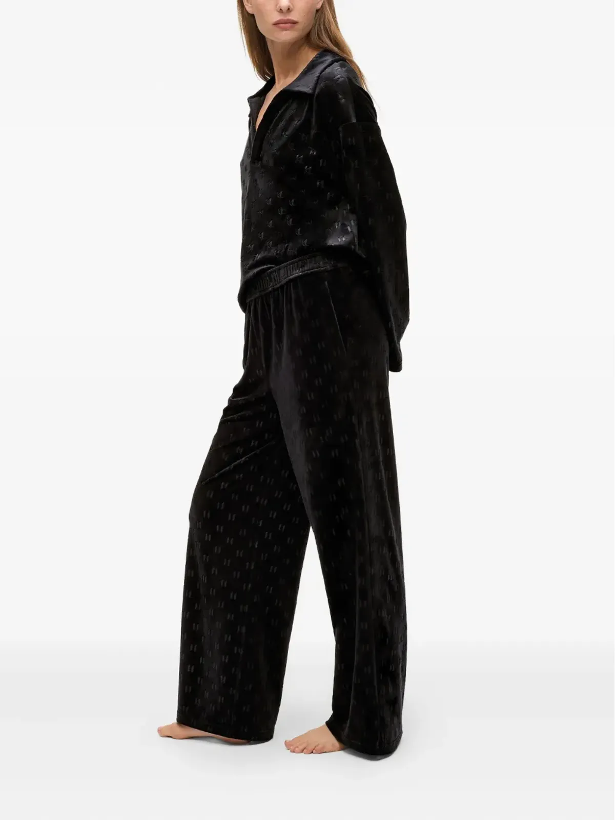 Karl Lagerfeld モノグラム柄トラックパンツ - 画像5