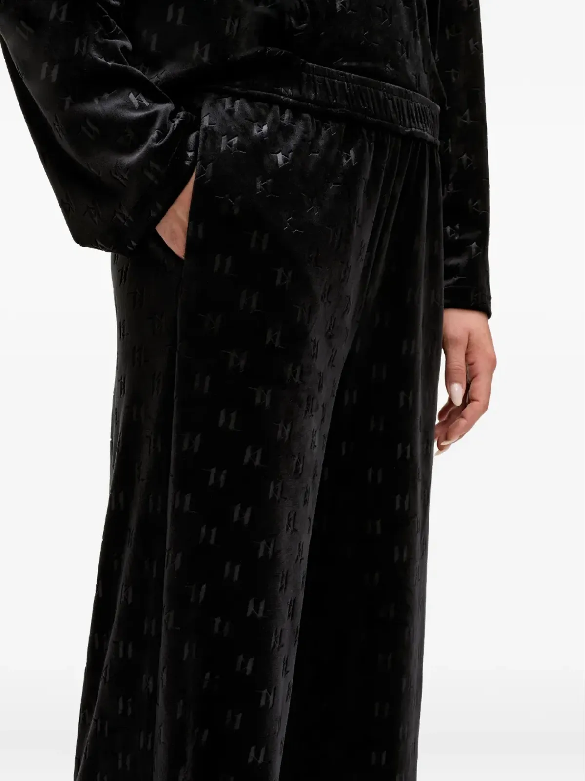 Karl Lagerfeld モノグラム柄トラックパンツ - 画像3