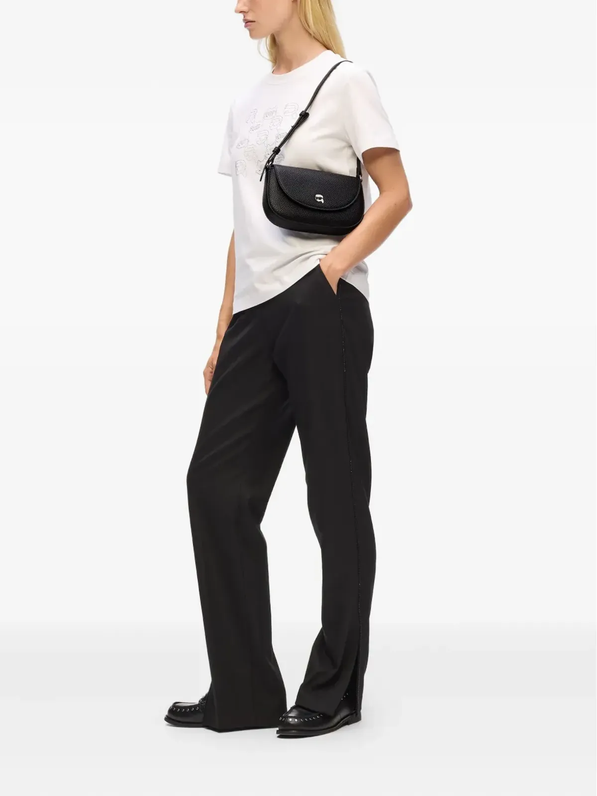 Karl Lagerfeld Ikonフラップ クロスボディバッグ - 画像2