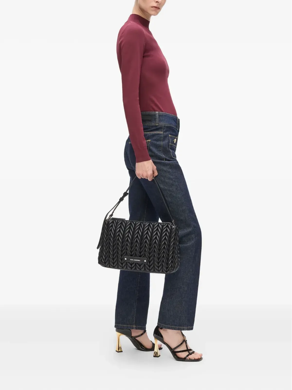 Karl Lagerfeld K-Weave ショルダーバッグ - 画像2