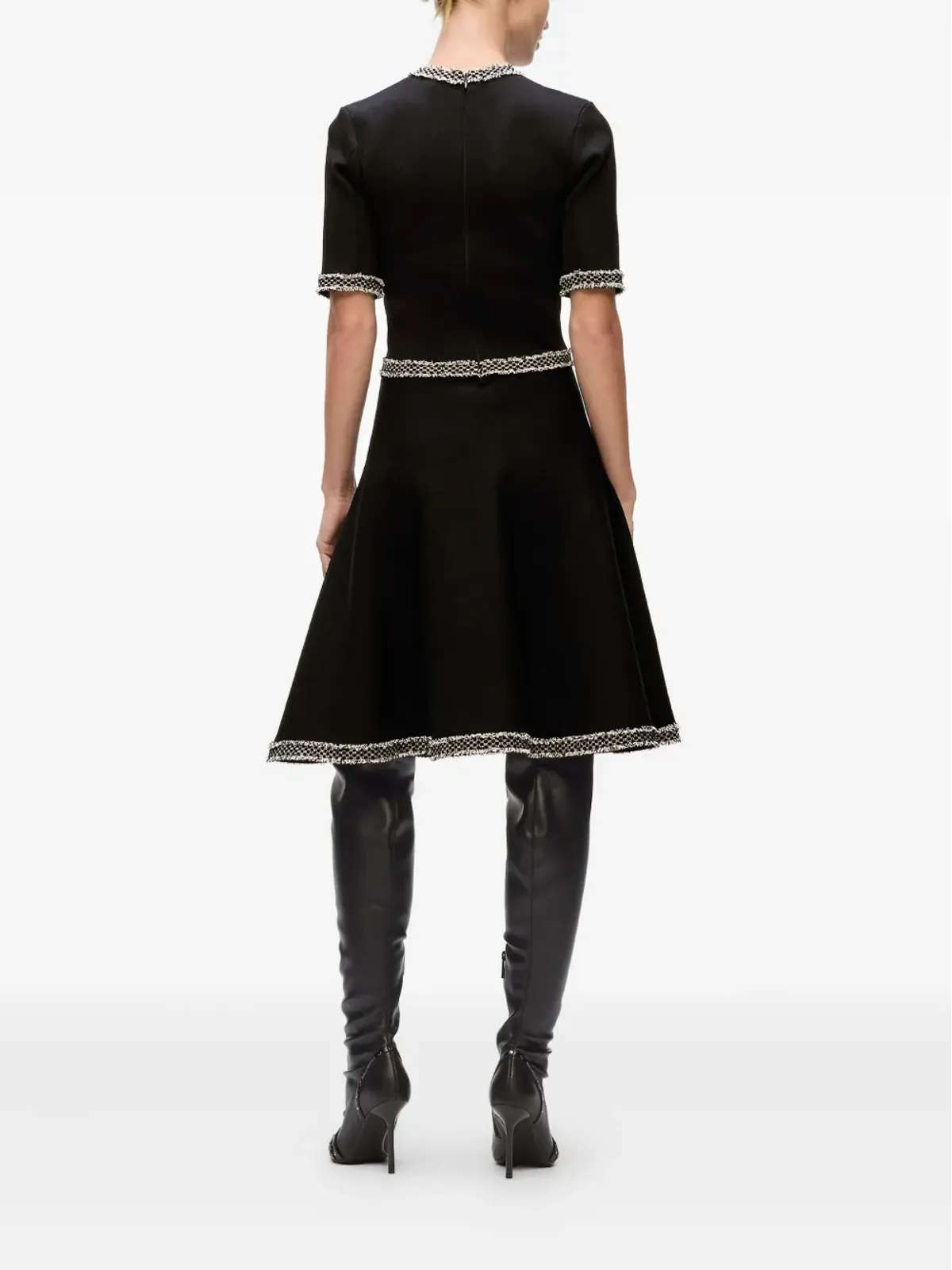 Karl Lagerfeld ブークレートリム付きニットドレス - 画像4