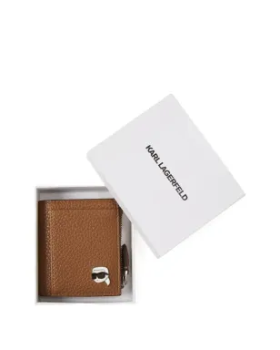 Karl Lagerfeld ペブル型押し 二つ折り財布（ブラウン） - サムネイル4