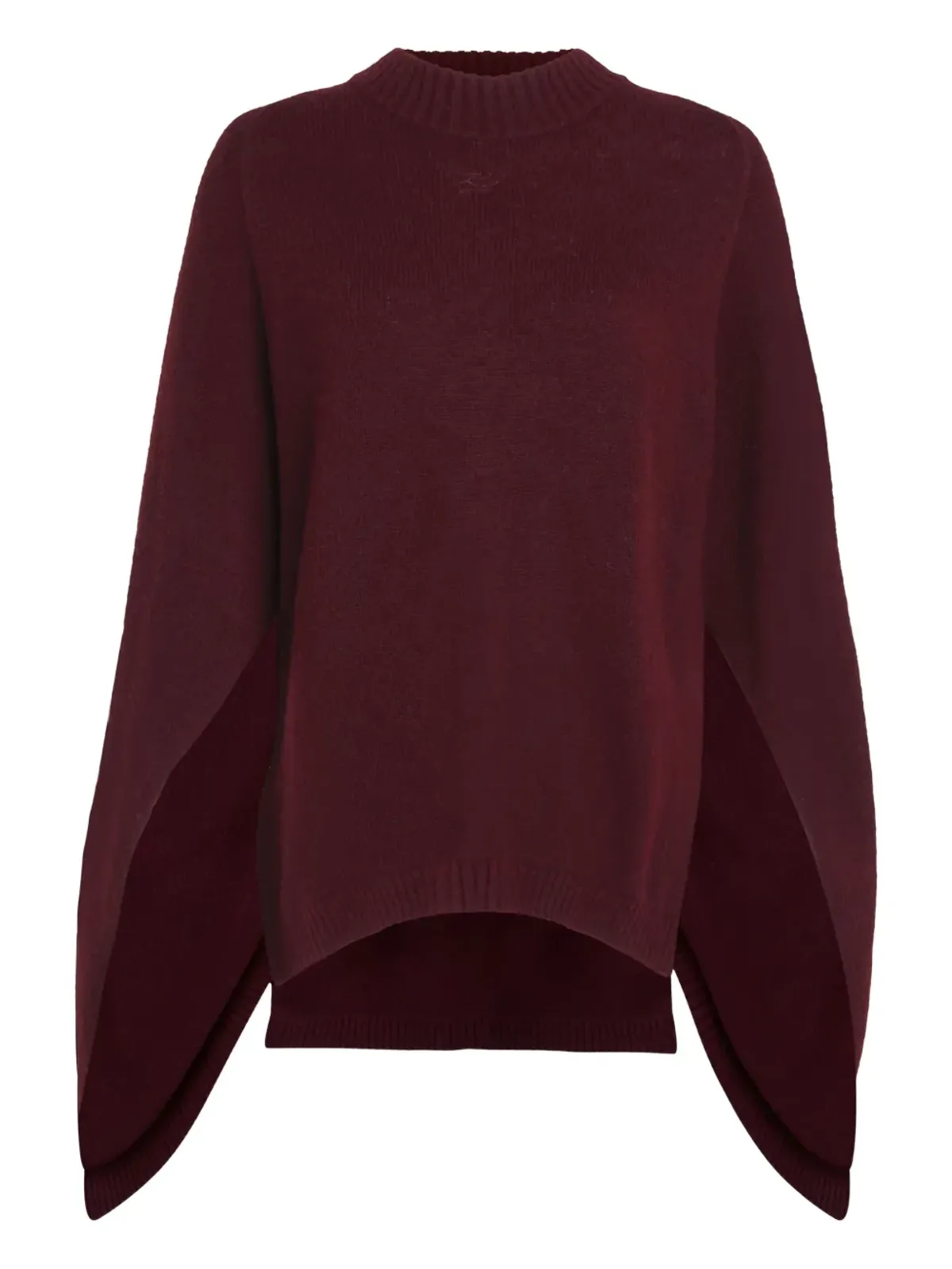 Karl Lagerfeld スプリットヘム ウールケープ - レッド - 画像1