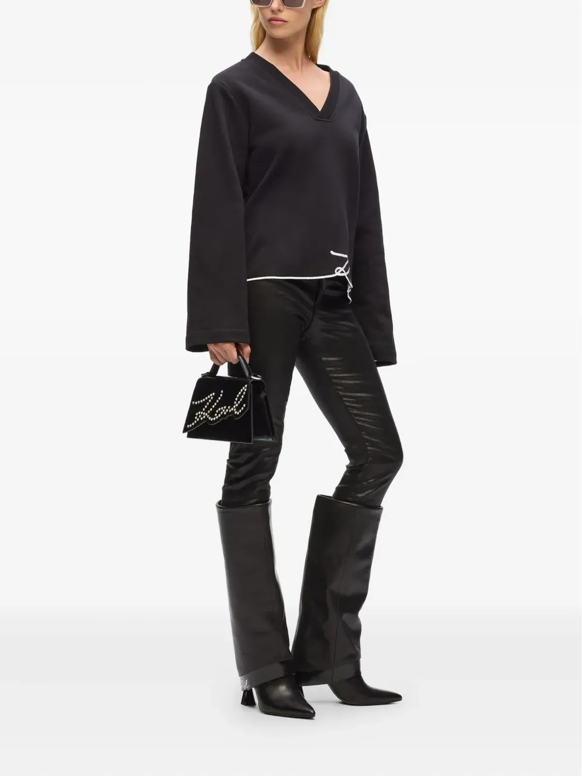 Karl Lagerfeld クロスボディバッグ（シグネチャースタッズ） - 画像2
