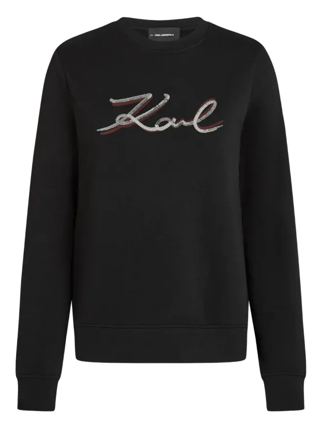 Karl Lagerfeld Karl Lagerfeld スパンコール付きロゴセーターの商品画像